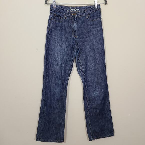 Boden Women Blue Denim Wide Leg Size 8 Regular - Picture 1 of 8